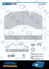 Комплект тормозных колодок FOMAR Friction FO 930081